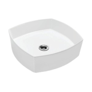 Somany Mia 395x397x125mm Thin Rim Over The Counter Art Wash Basin