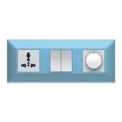 Philips Mirror Glaze Black 6M Modular Switch