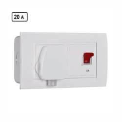 Monitor 25A Modular AC Box with Plug Socket