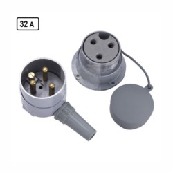 Monitor 32A Metal Clad Plug & Socket