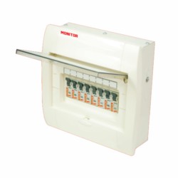 Monitor 8way SPN MCB ZXI Distribution Board