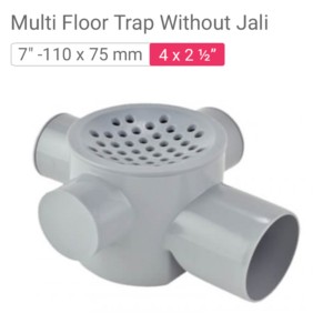 Star SWR Drainage Multi Floor Trap Without Jali 7°-110x75mm 4x2.50