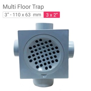 Star SWR Drainage Multi Floor Trap 3°-110x63mm 3x2inch