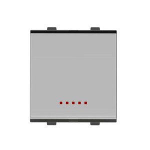 Goldmedal Nixon 1 way Switch with LED Indicator Metallic