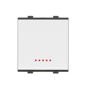 Goldmedal Nixon 1 way Switch with LED Indicator White