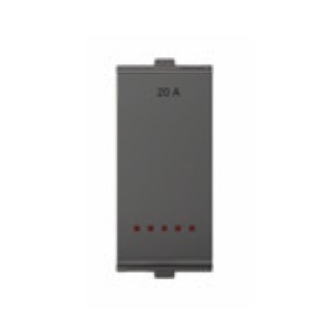 Goldmedal Nixon 20A 1 way Switch with LED Indicator Metallic