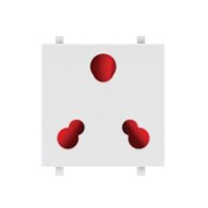 Goldmedal Nixon 6 & 16A Universal Socket 2M White