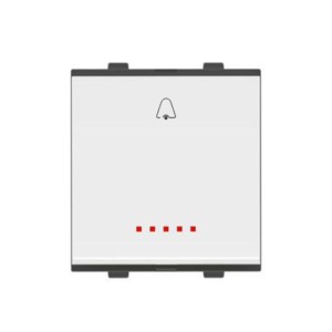 Goldmedal Nixon Bell Push Switch with LED Indicator White