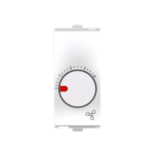 Goldmedal Nixon Fan Regulator 5 Step Half Rotary 2M Pure White