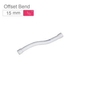 Supreme AquaGold uPVC Offset Bend 15mm SCH 80 Off White
