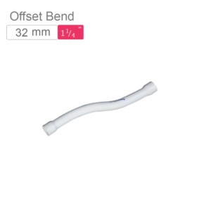 Supreme AquaGold uPVC Offset Bend 32mm SCH 80 Off White