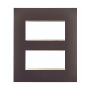 Legrand Lyncus Chic grey plate + frame 2x4 M