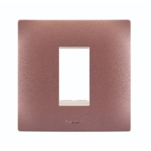 Legrand Lyncus Alu sun set plate + frame 1 M White