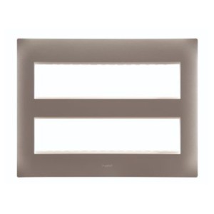 Legrand Lyncus Matt Silver plate + frame 16 M White