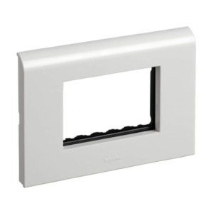 Legrand Myrius 3 module white plate with frame