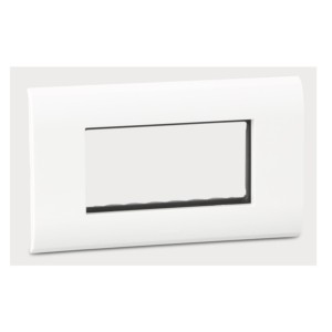Legrand Myrius 4 module new white plate with frame