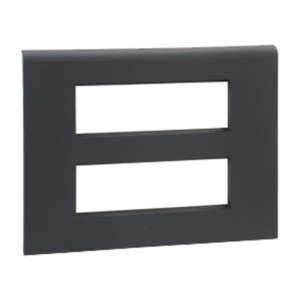 Legrand Myrius 12 module black plate with frame