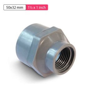 Krishi Leadfree PVC Reducer FTA 50x32mm 1.5x1inch