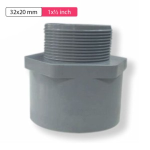 Krishi Leadfree PVC Reducer MTA 32x20mm 1x0.5inch