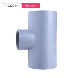 Krishi Leadfree PVC Reducer Tee 110x90mm 4x3inch