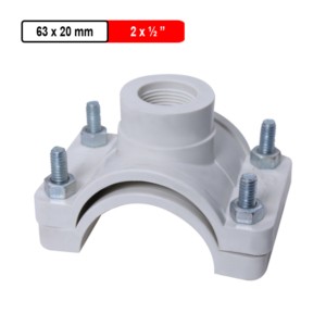 Krishi PVC Service Saddle 63x20mm 2x0.5inch