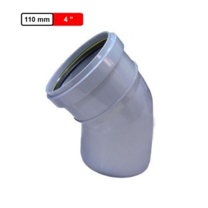Krishi PVC SWR Elbow 45 LW 110mm 4inch