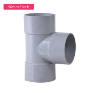 Krishi Leadfree PVC Tee LW 90mm 3inch