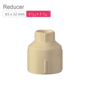 Supreme AquaGold uPVC Reducer 65x32mm SCH 80 Off White