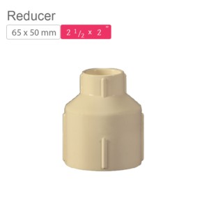 Supreme AquaGold uPVC Reducer 65x50mm SCH 80 Off White