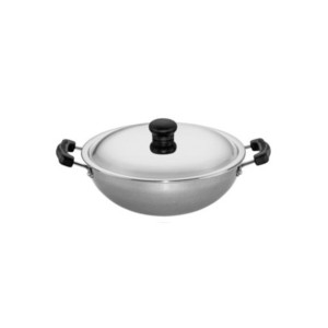 Butterfly Raga Round Base Kadai with SS Lid 200mm