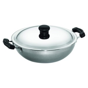 Butterfly Raga Round Base Kadai with SS Lid 250mm