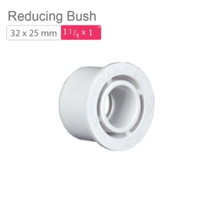 Supreme AquaGold uPVC Reducing Bush 32x25mm SCH 80 Off White