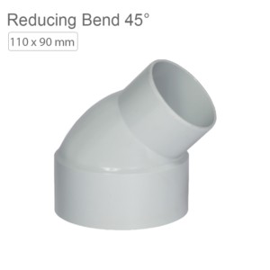 Supreme SWR Fitting Reducing Bend 45° 110x90mm SxSpg