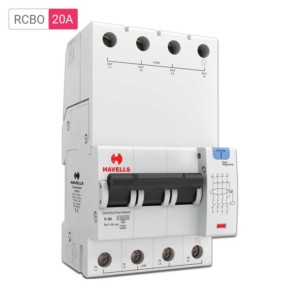 Havells RCBO A Type TPN 100mA 20A
