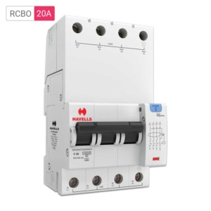 Havells RCBO A Type TPN 300mA 20A