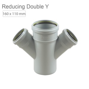 Supreme SWR Fitting Reducing Double Y Fix 'O' Ring 160x110mm