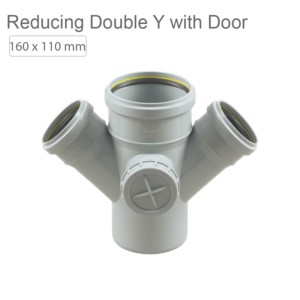 Supreme SWR Fitting Reducing Double Y with Door 160x110mm