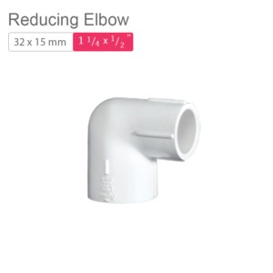 Supreme AquaGold uPVC Reducing Elbow 32x15mm SCH 80 Off White