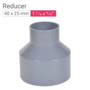 Star PVC Reducer 40x25mm 1.25x.75inch