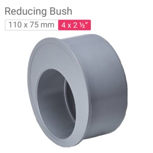 Star PVC Reducing Bush 110x75mm 4x2.50inch