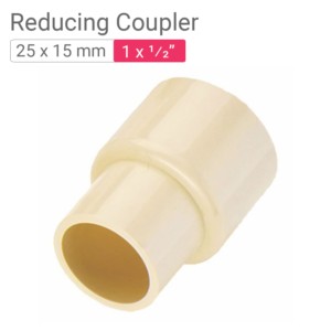 Star UPVC Reducing Coupler 25x15mm 1x.50inch