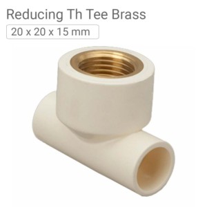 Star CPVC Reducing Th Tee Brass 20x20x15mm