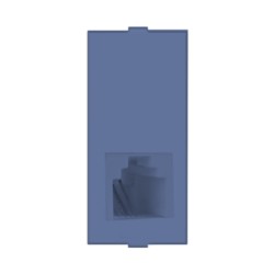 Rolta Telephone Jack (RJ11) Single with Shutter Space Grey