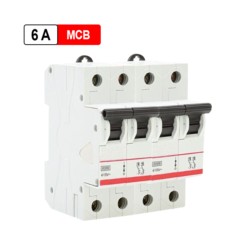 Rolta 6A C Series Four Pole MCB