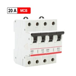 Rolta 20A C Series Four Pole MCB
