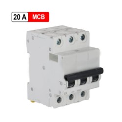 Rolta 20A C Series Triple Pole MCB C-9924