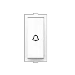 Rolta Deluxe 6A 1M Bell Push Glossy White Switch