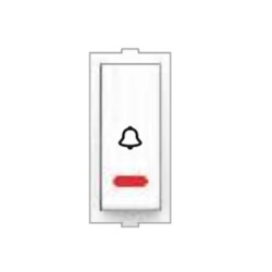 Rolta Deluxe 6A 1M Bell Push Glossy White Switch with Indicator