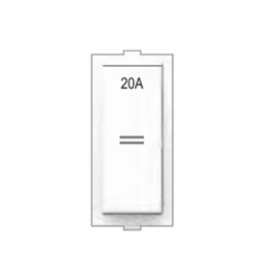 Rolta Euro 20A 2way 1M Glossy White Switch