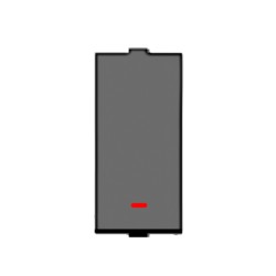 Rolta Flatron 6A 1way 1M Space Grey Switch with Indicator